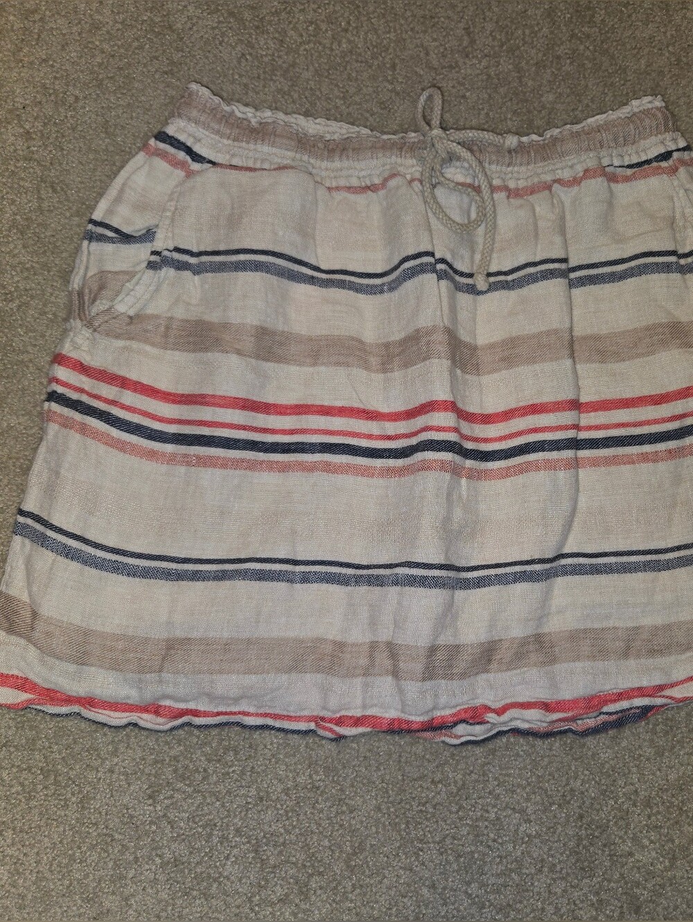 Hinge Linen Skirt Small